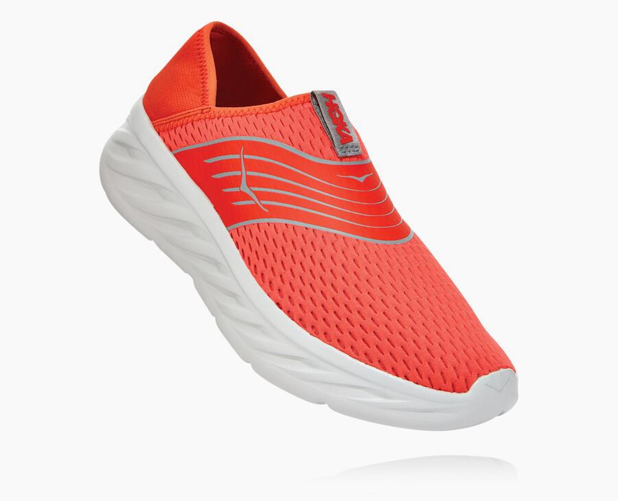 Hoka One One Ora Recovery - Men Sandals - Red,Australia EAR-374269